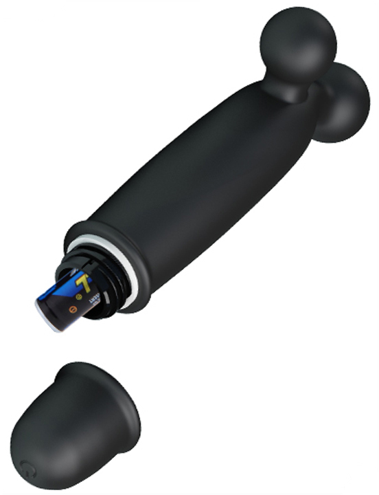 Мини-вибратор GODDARD, 10 видов вибраций, чёрный, 24x118 мм