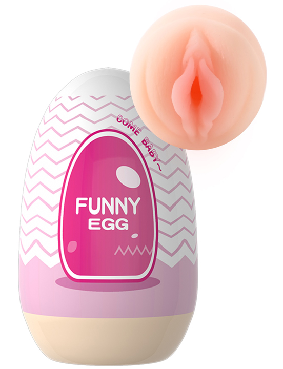 Мастурбатор-яйцо Fanny Egg (вагина), розовый, 40x90 мм																		