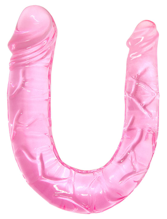 Фаллоимитатор двойной, розовый, диаметр 32 и 22 мм