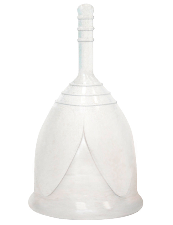 Менструальная чаша белая, L, 40 мл