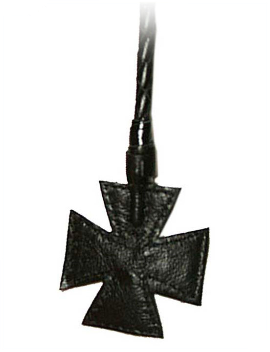 Стек витой, наконечник «крест», чёрный, 850 мм