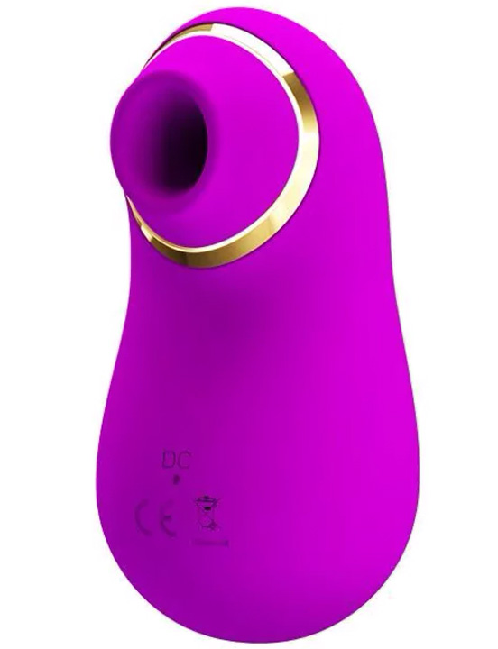 Вакуумный стимулятор Emily, 4 режима, силикон, фиолетовый, 46x90 мм