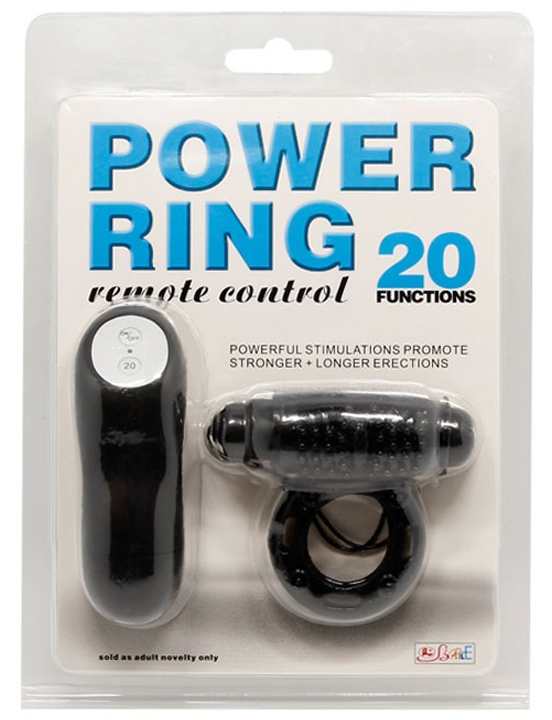 Виброкольцо Power Ring с дистанционным пультом, 20 видов вибрации