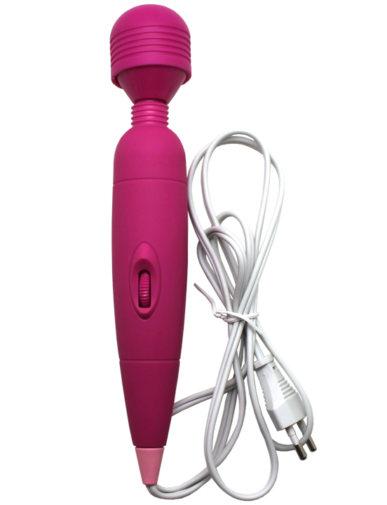 Супервибратор Eroticon BDSM для принудительного оргазма, розовый, 45x255 мм