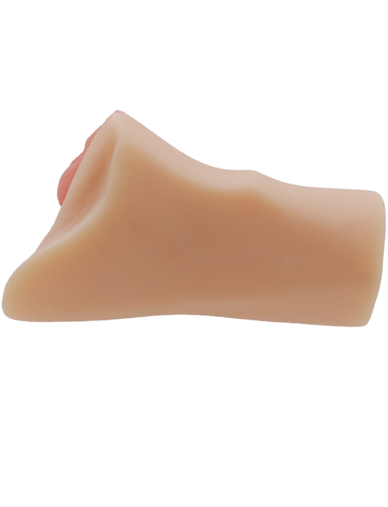 Мастурбатор вагина+анус 3D, телесный, 6,5х10x145 мм