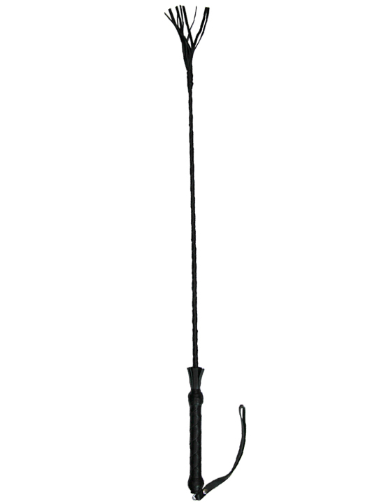 Стек витой, наконечник «кисточка - 10 см», длинный, чёрный, 850 мм
